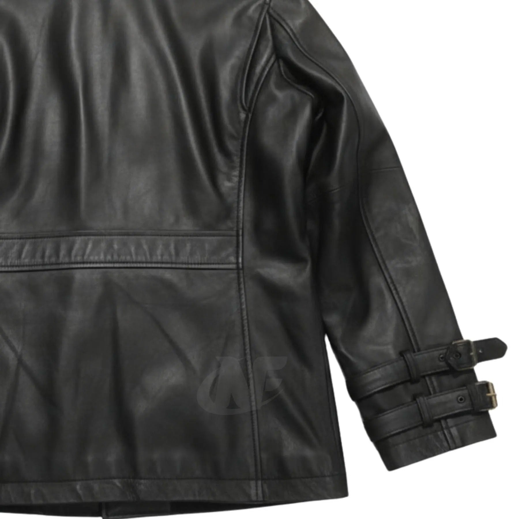 HANDMADE RE9 Leon S Kennedy Fur Collar Leather Jacket | 100% Genuine Leather Black Gaming Cosplay Jacket | Resident Evil Requiem