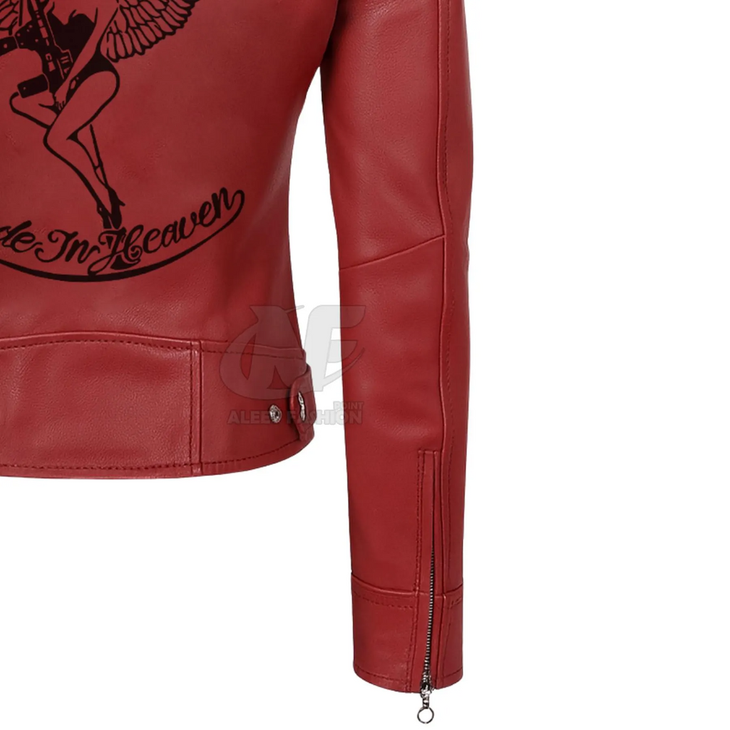 RE2 Claire Redfield Leren Biker Cosplay Jas - Handgemaakte Dames Gamer Stijl Jas | Cadeau voor Haar